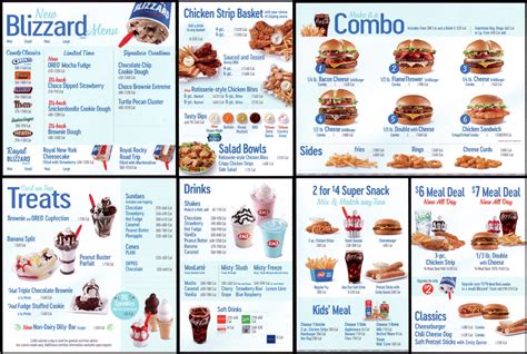 dairy queen menu.